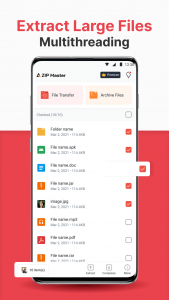 اسکرین شات برنامه AZIP Master: ZIP / RAR, Unzip 5