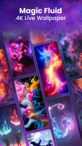 اسکرین شات 1 برنامه Fluid Magic: 3D Live Wallpaper