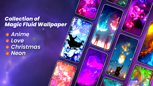 اسکرین شات 1 برنامه Fluid Magic: 3D Live Wallpaper