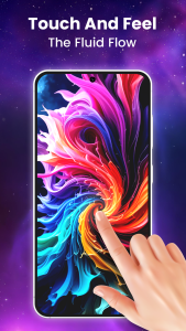 اسکرین شات 2 برنامه Fluid Magic: 3D Live Wallpaper
