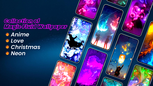 اسکرین شات 1 برنامه Fluid Magic: 3D Live Wallpaper