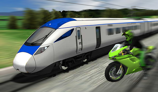 اسکرین شات بازی Real Crazy Bike VS Train Street Racing 2020 2