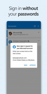 اسکرین شات برنامه Microsoft Authenticator 1