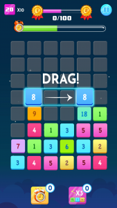 اسکرین شات بازی Number Blocks - Merge Puzzle 1