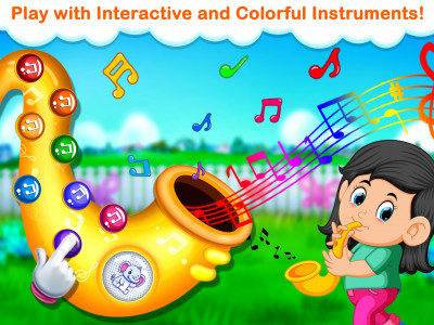 اسکرین شات برنامه Kids Music Instruments - Piano 3