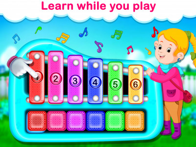 اسکرین شات برنامه Kids Music Instruments - Piano 2
