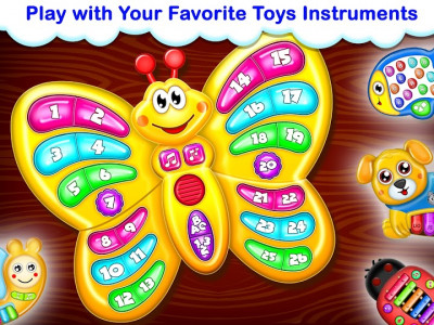 اسکرین شات برنامه Kids Music Piano - Songs & Music Instruments 4