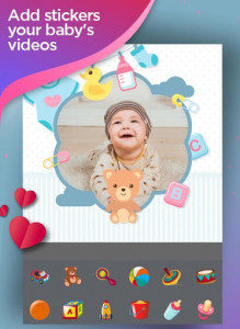 اسکرین شات برنامه Baby video maker with song and photo 2