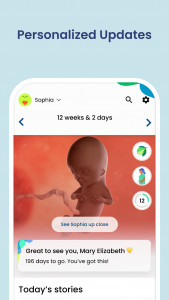 اسکرین شات 2 برنامه Pregnancy App & Baby Tracker