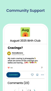 اسکرین شات 2 برنامه Pregnancy App & Baby Tracker