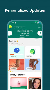 اسکرین شات 2 برنامه Pregnancy App & Baby Tracker