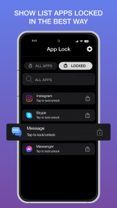 اسکرین شات برنامه AppLock - Fingerprint iOS 16 5