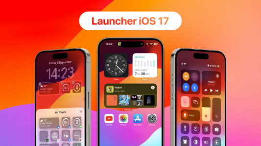 اسکرین شات برنامه Launcher iOS 17 1