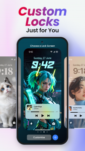 اسکرین شات برنامه Lock Screen OS 4