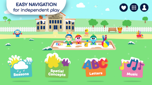 اسکرین شات برنامه My First University: Baby Games, Alphabet & Shapes 5