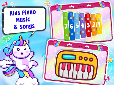 اسکرین شات بازی Baby Unicorn Computer For Kids 5