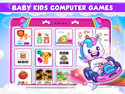 اسکرین شات بازی Baby Unicorn Computer For Kids 1