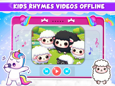 اسکرین شات بازی Baby Unicorn Computer For Kids 3