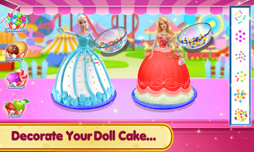 اسکرین شات بازی Doll Ice Cream Cake Baking 2019: World Food Maker 5
