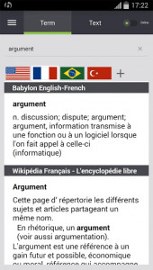 اسکرین شات برنامه Babylon Translator 5