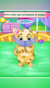 اسکرین شات 2 برنامه puppy newborn babyshower Games