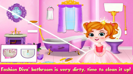 اسکرین شات بازی Cleaning games for Kids Girls 6