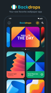 اسکرین شات 1 برنامه Backdrops - Wallpapers