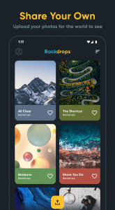 اسکرین شات 5 برنامه Backdrops - Wallpapers