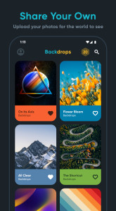 اسکرین شات 5 برنامه Backdrops - Wallpapers