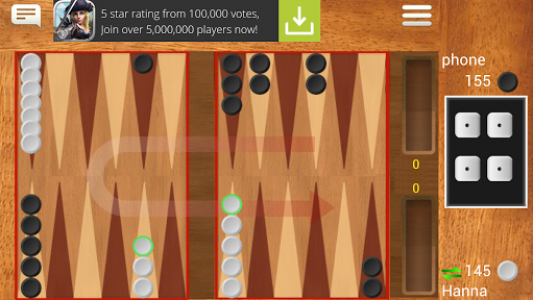 اسکرین شات بازی Backgammon Live Free 2