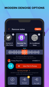 اسکرین شات برنامه Remove noise: Reduce noise mp3 3