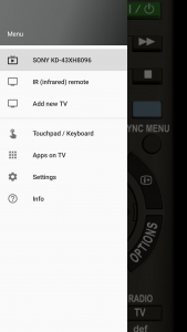 اسکرین شات برنامه Remote Control for Sony TV 2