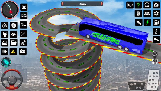 اسکرین شات برنامه Bus Stunt Simulator: Bus Games 2