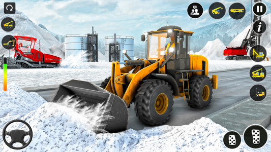 اسکرین شات برنامه Snow Excavator Simulator Game 1