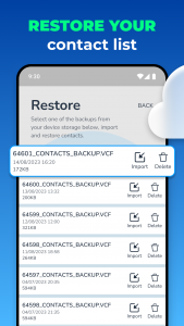 اسکرین شات برنامه Recover Contacts & Backup 4