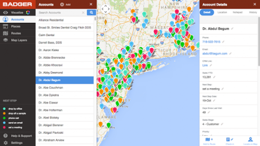اسکرین شات برنامه Badger Map - Route Planner for Sales 8