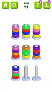 اسکرین شات 5 بازی Color Screw Sort: Nuts & Bolts