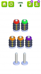 اسکرین شات 4 بازی Color Screw Sort: Nuts & Bolts