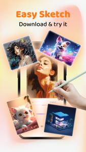 اسکرین شات 6 برنامه AR Drawing Sketch Paint