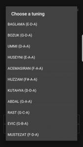 اسکرین شات برنامه Baglama Tuner 2