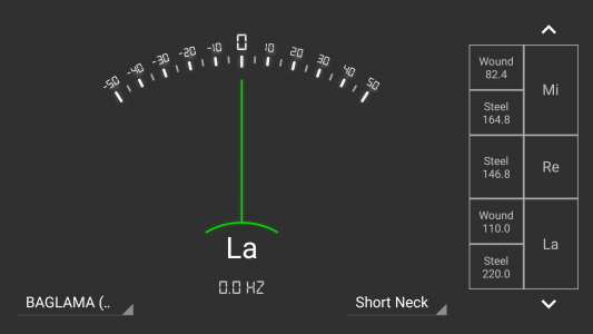 اسکرین شات برنامه Baglama Tuner 4