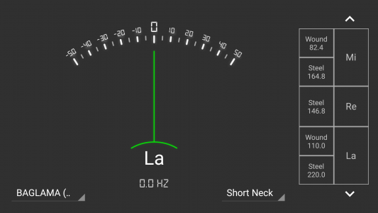 اسکرین شات 4 برنامه Baglama Tuner