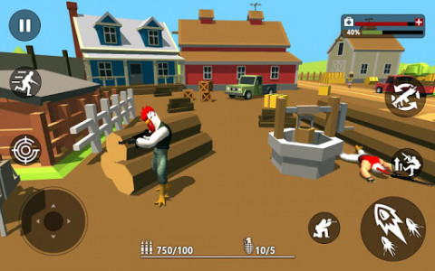 اسکرین شات بازی Shotgun Chicken Farmers : FPS Chicken Gun Shooter 5