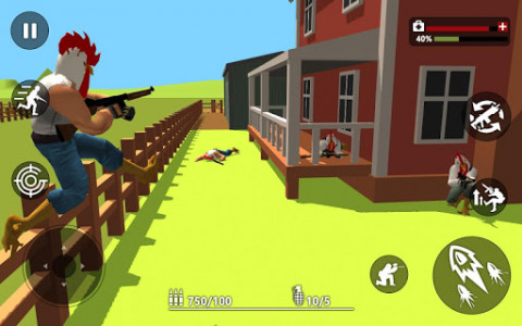 اسکرین شات بازی Shotgun Chicken Farmers : FPS Chicken Gun Shooter 2