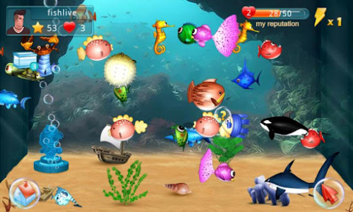 اسکرین شات بازی Fish Live 1