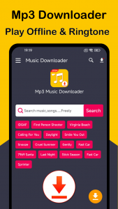 اسکرین شات 1 برنامه Mp3 Music Downloader + Player