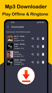 اسکرین شات 4 برنامه Mp3 Music Downloader + Player