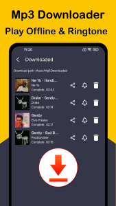 اسکرین شات 4 برنامه Mp3 Music Downloader + Player
