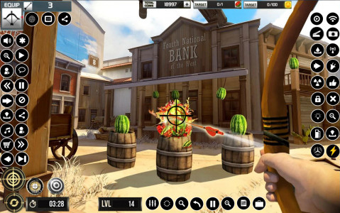 اسکرین شات 5 بازی Watermelon Archery Games 3D