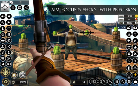 اسکرین شات 4 بازی Watermelon Archery Games 3D
